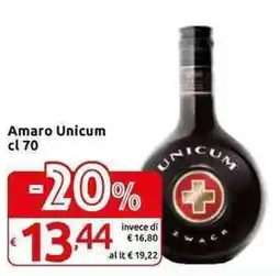 Carrefour Express Amaro Unicum offerta