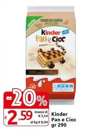 Carrefour Express Kinder Pan e Cioc offerta
