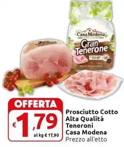 Carrefour Express Prosciutto Cotto Alta Qualità Teneroni Casa Modena offerta