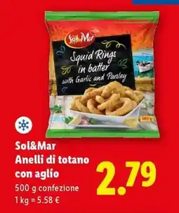 Lidl Sol&Mar Anelli di totano con aglio offerta