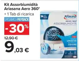 Carrefour Kit Assorbiumidità Ariasana Aero 360° offerta