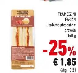 Conad TRAMEZZINI FABIAN salame piccante e provola offerta