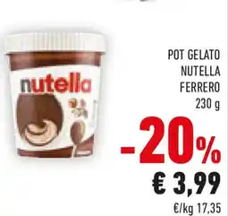 Conad Pot gelato NUTELLA ferrero offerta