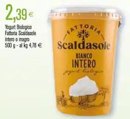 Coop Yogurt Biologico Fattoria Scaldasole intero o magro offerta