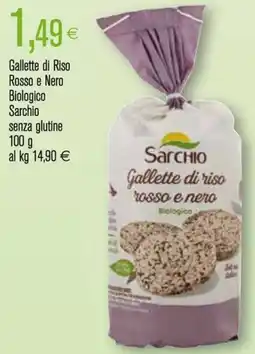 Coop Gallette di Riso Rosso e Nero Biologico Sarchio senza glutine offerta
