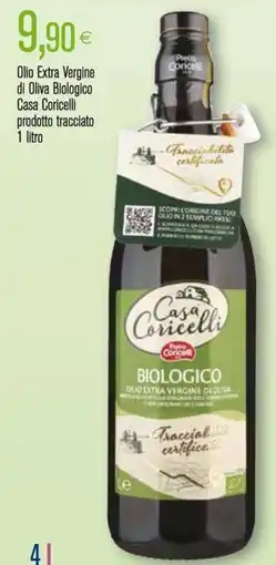 Coop Olio Extra Vergine di Oliva Biologico Casa Coricelli prodotto tracciato offerta