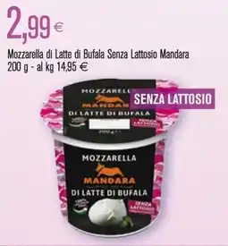 Coop Mozzarella di Latte di Bufala Senza Lattosio Mandara offerta