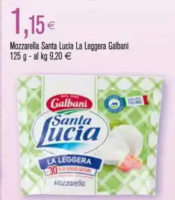 Coop Mozzarella Santa Lucia La Leggera Galbani offerta