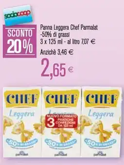 Coop Panna Leggera Chef Parmalat offerta