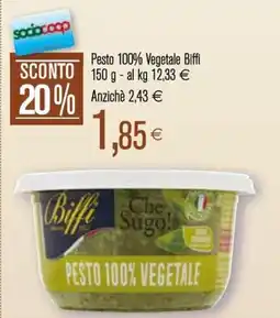 Coop Pesto 100% Vegetale Biffi offerta