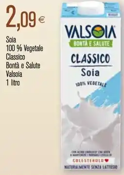 Coop Soia 100% Vegetale Classico Bontà e Salute Valsoia offerta
