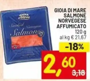 Centro Commerciale Discount Gioia di mare salmone norvegese affumicato offerta