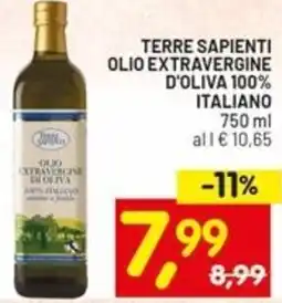Centro Commerciale Discount Terre sapienti olio extravergine d'oliva 100% italiano offerta