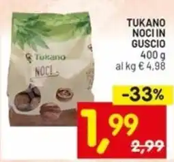 Centro Commerciale Discount Tukano noci in guscio offerta