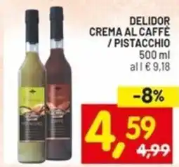 Centro Commerciale Discount Delidor crema al caffe / pistacchio offerta