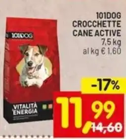 Centro Commerciale Discount 101dog crocchette cane active offerta