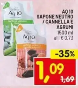 Centro Commerciale Discount AQ 10 sapone neutro / cannella e agrumi offerta