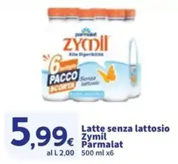 Sigma Latte senza lattosio Zymil Parmalat offerta