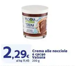 Sigma Crema alle nocciole e cacao € Valsoia offerta