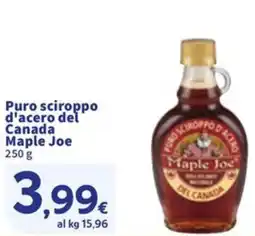 Sigma Puro sciroppo d'acero del Canada Maple Joe offerta