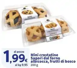 Sigma Mini crostatine Sapori dal forno albicocca, frutti di bosco offerta