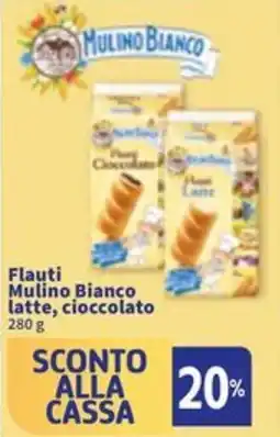 Sigma Flauti Mulino Bianco latte, cioccolato offerta