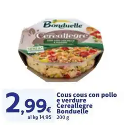 Sigma Cous cous con pollo e verdure Cereallegre Bonduelle offerta