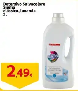 Sigma Detersivo Salvacolore Sigma classico, lavanda offerta