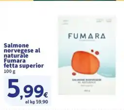 Sigma Salmone norvegese al naturale Fumara fetta superior offerta