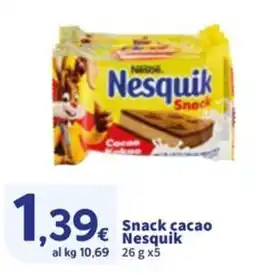 Sigma Snack cacao Nesquik Nestle offerta