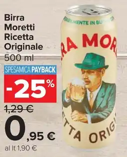 Carrefour Market Birra Moretti Ricetta Originale offerta