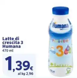 Sigma Latte di crescita 3 Humana offerta