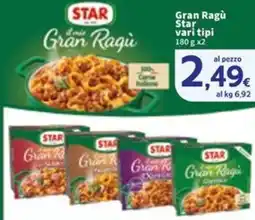Sigma Gran Ragù Star vari tipi offerta