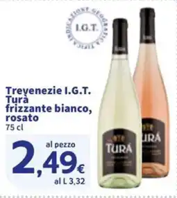 Sigma Treyenezie I.G.T. Turà frizzante bianco, rosato offerta