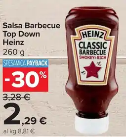 Carrefour Market Salsa Barbecue Top Down Heinz offerta