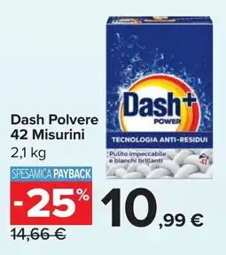Carrefour Market Dash Polvere 42 Misurini offerta