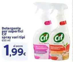 Sigma Detergente per superfici Cif spray vari tipi offerta