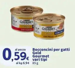 Sigma Bocconcini per gatti Gold Gourmet vari tipi offerta