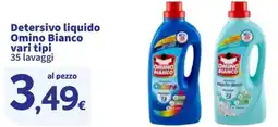 Sigma Detersivo liquido Omino Bianco vari tipi offerta