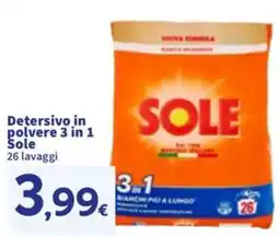 Sigma Detersivo in polvere 3 in 1 Sole offerta