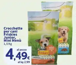 Sigma Crocchette per cani Friskies Junior, Mini Menù offerta