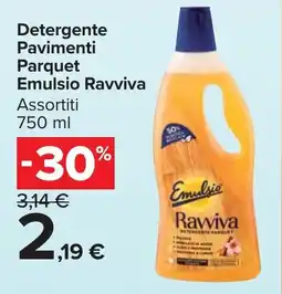 Carrefour Market Detergente Pavimenti Parquet Emulsio Ravviva offerta
