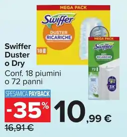 Carrefour Market Swiffer Duster o Dry offerta