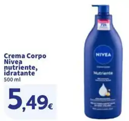 Sigma Crema Corpo Nivea nutriente, idratante offerta