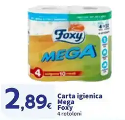 Sigma Carta igienica Mega Foxy 4 rotoloni offerta