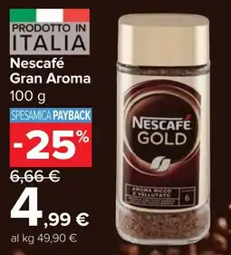 Carrefour Market Nescafé Gran Aroma offerta