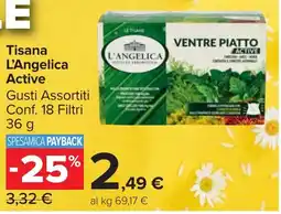 Carrefour Market Tisana L'Angelica Active offerta
