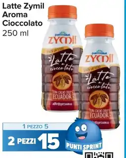 Carrefour Market Latte Zymil Aroma Cioccolato offerta