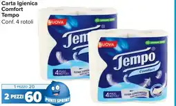 Carrefour Market Carta Igienica Comfort Tempo offerta