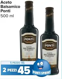 Carrefour Market Aceto Balsamico Ponti offerta
